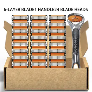 Men's manual shaver kit, blade material is safe and rust proof, easy to use and replace, high-quality material can be washed with water as a whole, classic men's shaving tool, Shaving Products