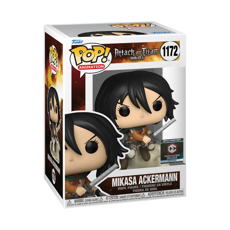 Funko Pop! Attack on Titan - Mikasa Ackermann (Chalice Collectibles) #1172  Collectible Pop Vinyl Figure