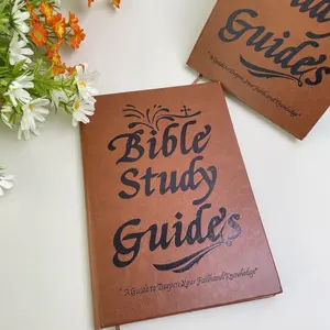 Leather Cover Bible Study Journal Notebook, Faith Devotional Workbook for Scripture Notes & Religious Study planner vertical vintage a5 common place