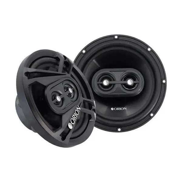 Orion Cobalt Series CB653 6.5" 3-Way Coaxial Car Audio Speakers (2-Pack) - 60W RMS/240W MAX, Injection-Molded, 75 Hz-20 kHz, Loud Bass, Custom Car System Components, Silk Dome Highs