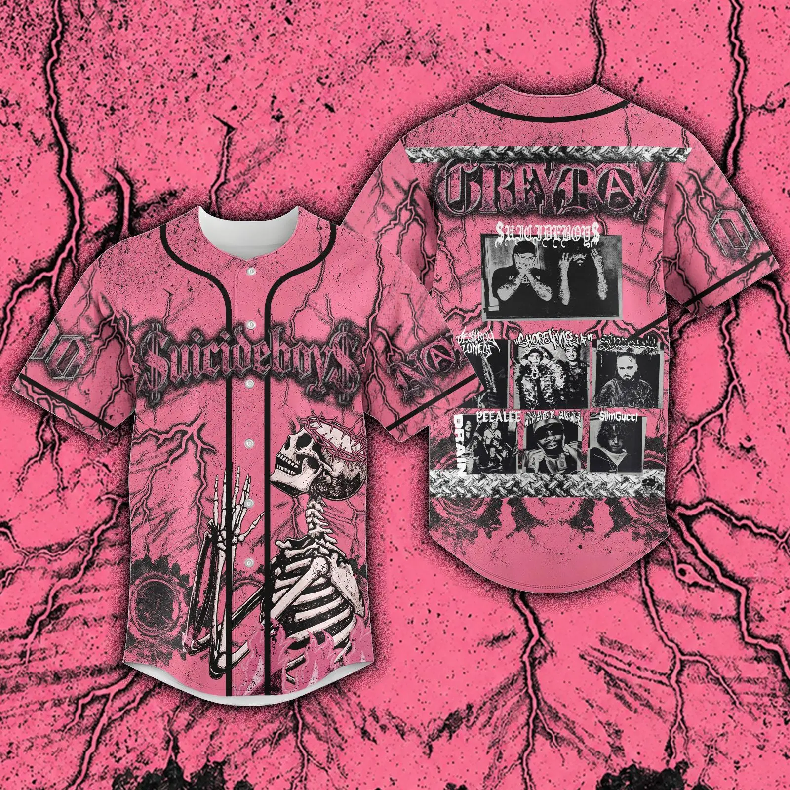 Personalized Greyday G59 2026 Baseball Jersey Greyday Tour 2026 Jersey Shirt S^icideb0y Merch Shirt Tour 2026 Shirt For Fan