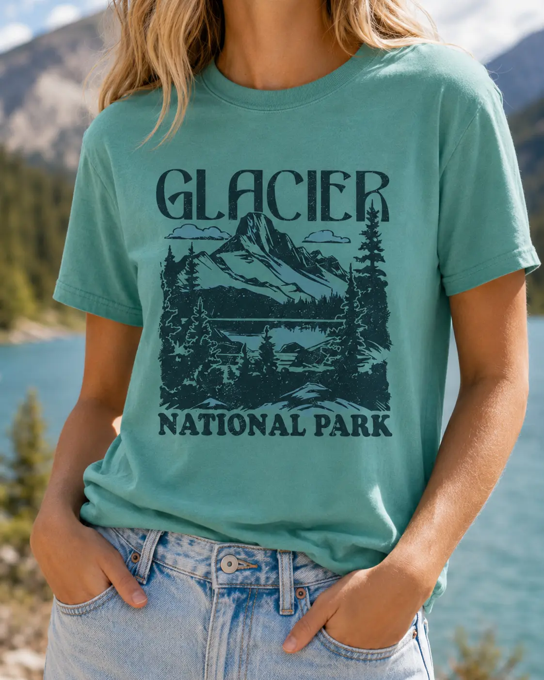 Comfort Colors Glacier National Park T-Shirt