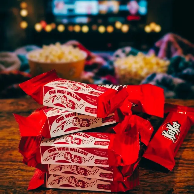 Obsession one wish willow candy wrapper for party favors, movie night, Halloween candy wrapper