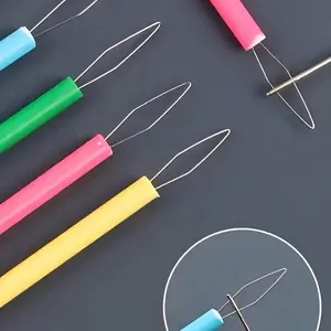 10pcs Colorful Plastic Needle Threader Set, DIY Sewing Accessories, Sewing Tools, Easy Threading Tool, Beading Needle Helper, Elderly Friendly, Random Colors