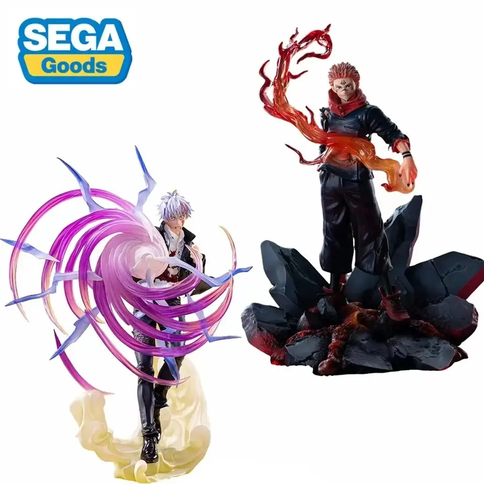 SEGA LUMINASTA Jujutsu Kaisen Gojo Satoru / Ryomen Sukuna Figures - Mid Attack, Dynamic Battle Poses Anime Figurines PVC Collectible Display