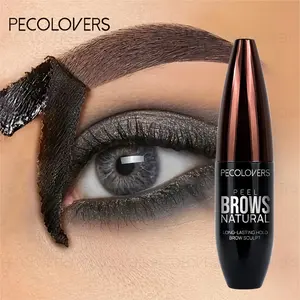 1pc Brown Tear-Off Eyebrow Gel-Enhances Natural Brow Shade, All Skin Types Compatible, Long-Lasting Waterproof & Smudge-Proof, Halloween & Christmas Makeup, Stylish Beauty Tool, Convenient To Carry, Beginner, Gift, Cosmetic Product, Brow Styling Gel