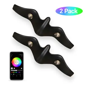 2 Pack, Magic Home Pro RGBW Wall LED Lights, Smart WiFi-Controlled Lighting with App & Voice Control, Music Sync, Customizable Scenes