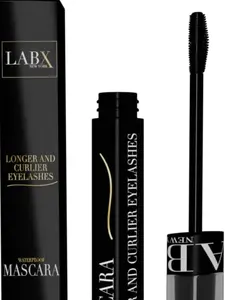 LABX NEW YORK Volumizing Black Waterproof Tubing Mascara Offers Stunning Volume And Length Without Smudging, Ensuring Long-Lasting, Bold Lashes. [8 ml / 0.3 Fl Oz]