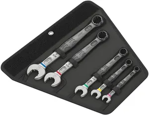 WERA 05020230001 6003 JOKER 5PC COMBINATION WRENCH SET METRIC IN TEXTILE POUCH