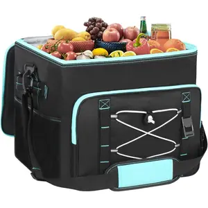 Insulated Cooler Bag 90Cans/55L Large Cooler Bag Soft Sided Cooler with  Strap, Collapsible Coolers, Portable Leakproof Lunch Cooler for Camping/Beach/ Delivery/Picnic