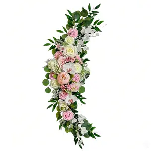 Artificial Flower Arch for Wedding Party Decor, Desktop Scene Decoration, Floral Art for Events and Celebrations