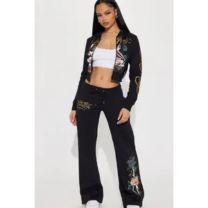 Ed Hardy Swallow Bird Sweatpant - Black J