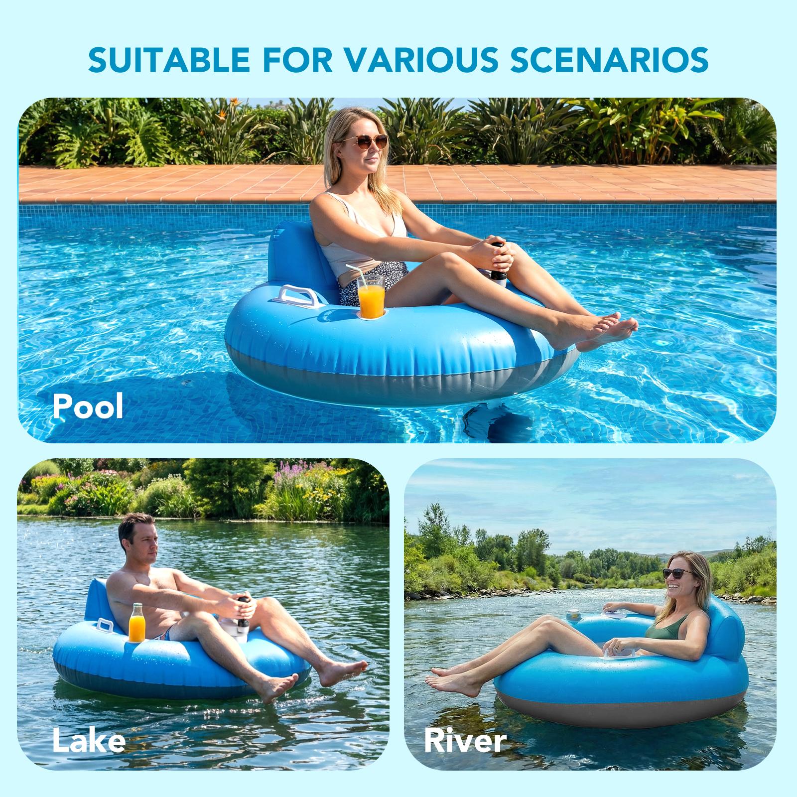 Foxlux Motorized Pool Float, Rechargeable Motorized Floats with Cup Holder – Single Motor Heavy Duty Electric Lounger Raft for Adults & Kids, Pool, Lake & Party Use Foxlux Motorized Pool Float, Rechargeable Motorized Floats with Cup Holder – Single Motor Heavy Duty Electric Lounger Raft for Adults & Kids, Pool, Lake & Party Use