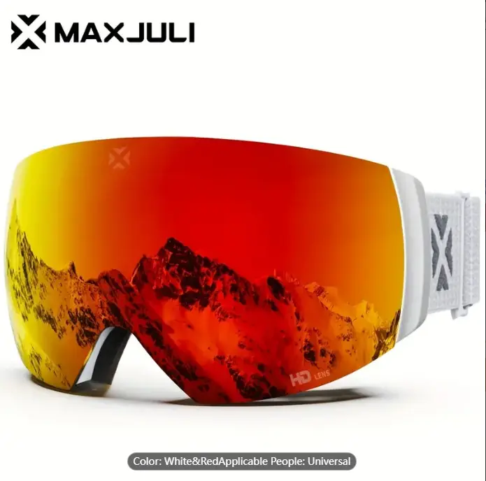 MAXJULI Frameless Design Ski Goggles, Snow Goggles, Goggles M6-010 For Sonwboard, Snowmobile, Skiing, Gliding And Skating