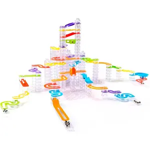 Toys Tracks Marble Run Set, 274-Piece Modular Marble Track, Toys for Kids, Fun Science Kits for Girl and Boy Ages 8-13+