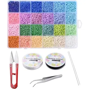 Locsanity Loc Sprinkles Complete Installation Kit with Glass Beads - for Locs, Dreadlocks (DIY Beading & Jewelry Making Accessory), Loc Sprinkles Kit