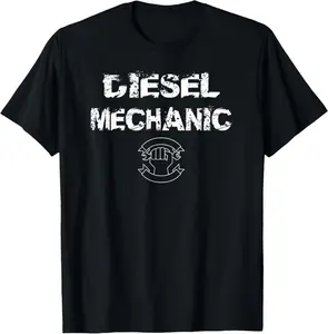 Casual Cotton shortsleeve tees Diesel Mechanics Uniform Diesel Tech Shirt Gift T-Shirt
