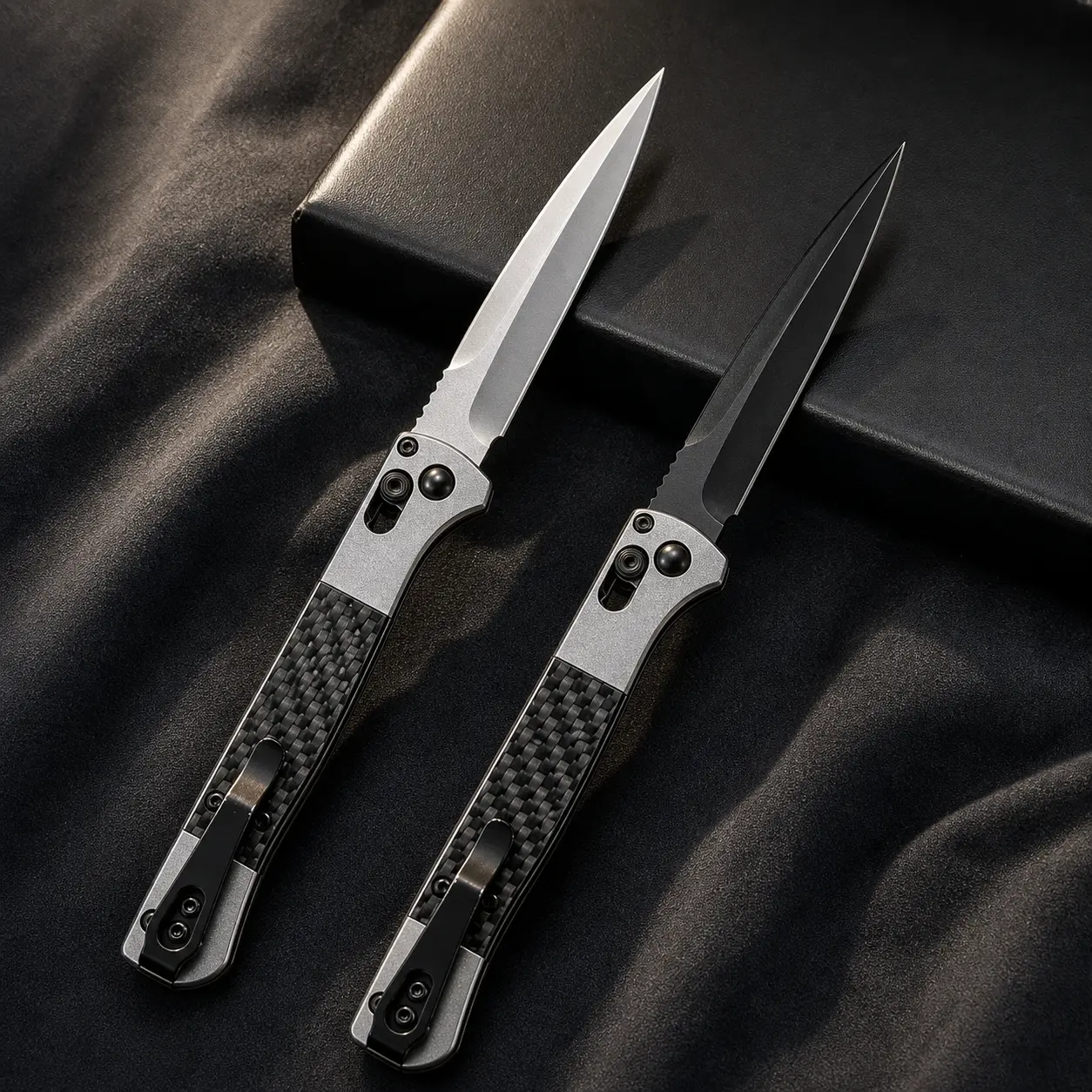 Ergonomic Carbon Fiber & Aluminum Handle Folding Pocket Knife Model 4170, High Hardness Long Retention Sharp Blade, Lightweight Multi-Use EDC Tool for Kitchen, Hiking & Camping Trips