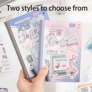 20 Sheets Paper Mr Cure Sticker Book, Decal Stickers Book, Decorative Stickers, Cutting Film Craft Diary Material, Warm Collage Decoration, Creative Theme DIY Scrapbook Notebook Album Card, Crafting Kit