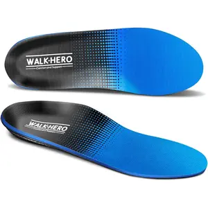 Walkhero Plantar Fasciitis Pain Relief Insoles High Arch Support Orthotic Shoes Inserts, Relieve Flat Feet and Foot Fatigue