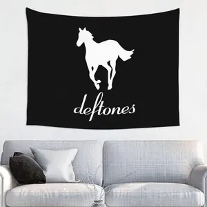 Running Deftones Metal Punk Tapestry Hippie Polyester Wall Hanging Home unique gift polyester wall hanging home bedroom dormitory home decor Decoration Linenbedroom decor