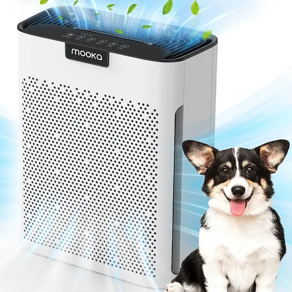 MOOKA Pet Air Purifiers for Home Large Room 2000Ft² with Washable Filters,Fragrance Sponge, H13 HEPA Filter Pet Air Purifier for Bedroom, Air Cleaner for Smoke Dust Pollen Pets Hair Odor,summervibes