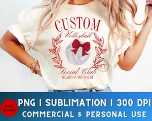 Custom Volleyball Shirt, College Shirt, Social Club, Volleyball Shirt, Coquette Bow, Preppy Volleyball Shirt,Trendy Coquette Shirt,Personalized Design