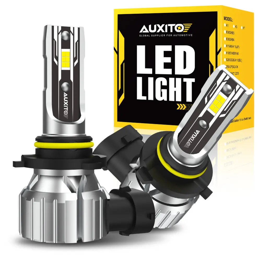 AUXITO 9006 HB4 White LED Headlight Bulb Kit Low Beam 6500K Super Bright