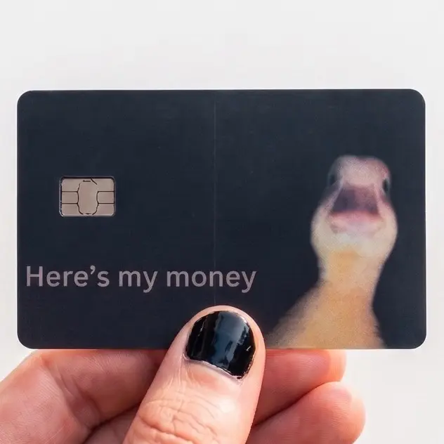 Duck Meme Debit Card Skin Sticker 2 Pack Funny Vinyl Cover