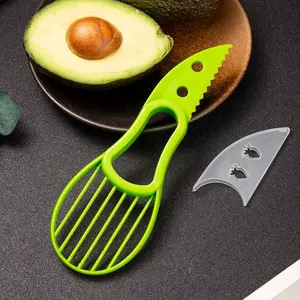 2 in 1 Avocado Slicer, 1pc Multifunctional Avocado Cutter, Fruit & Vegetable Cutter, Kitchen Tool for Home Dining Room Picnic, Vegetable Cutting Slicer, Kitchen Gadget
