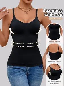 Women's shaping vest, seamless design, Spaghetti Strap, tummy control and buttock lifting, slimming and body-shaping camisole.