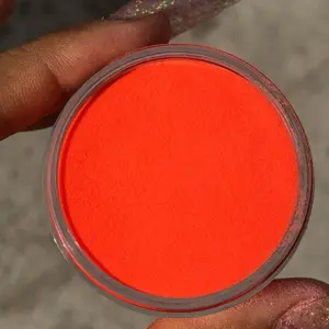 1oz Acrylic Powder "Flame Orange" - Pastel Color Powder Product
