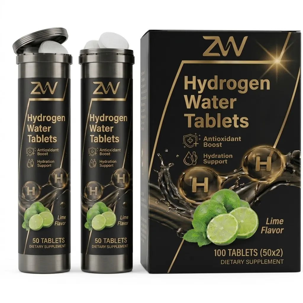 Refreshing Lime Hydrogen Rich Water Tablets (100 Ct) – Third-Party Tested Wellness Supplement for Fitness Recovery, Antioxidant Support, Hydration & Daily Energy Boost