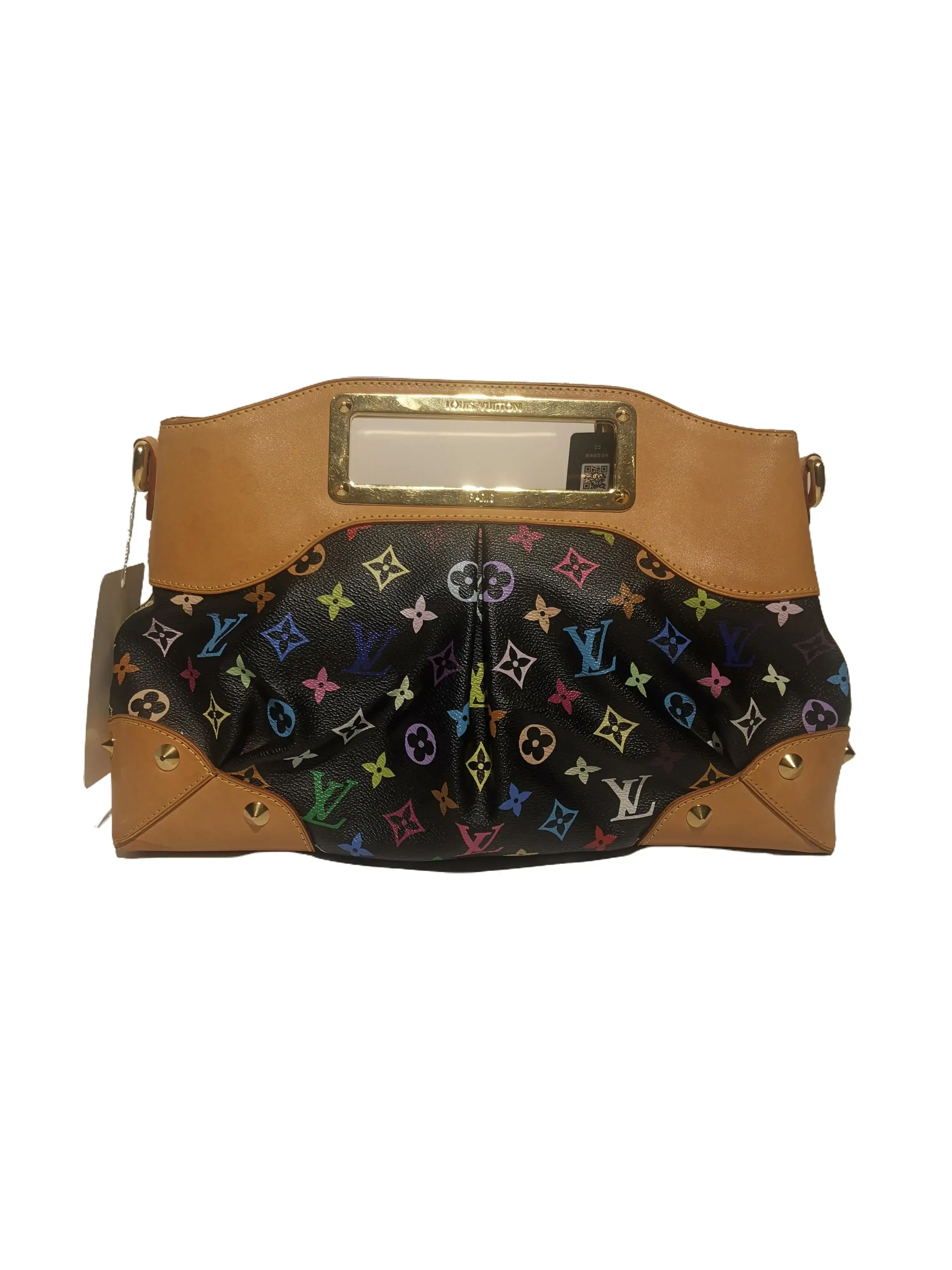 Pre-owned Louis Vuitton x Takashi Murakami Judy GM Black Monogram Multicolore Handbag