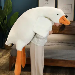 Large Goose Plush Doll, Stuffed Animal, Soft PP Cotton Filled Pillow, Unisex Comfort Toy, Perfect Gift for Friends, Valentine's Day, Birthday, Holidays
