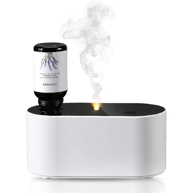 Waterless Diffuser for Essential Oil, Battery Operated Scent Air Aromatherapy Diffuser, Mini Portable Aroma Diffusers with 3 Mist Modes, Cycle Start, for 400 sq.ft Room Home Office Bedroom