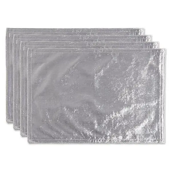 Design Imports Velvet Placemat 4-Pack