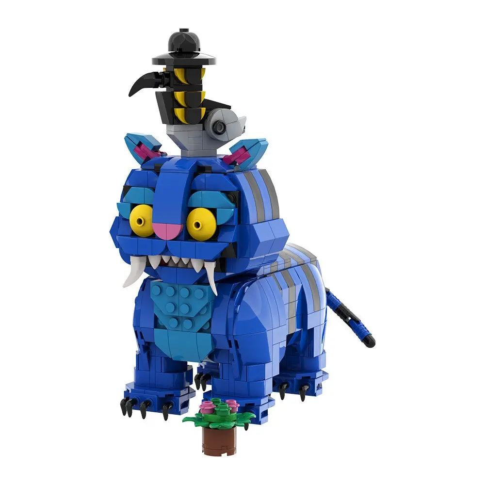 588pcs Moc Monster Hunter Group Lion Crow Building Blocks Toy Set Animal & Monster Brick Model Kit Perfect Gift for Family Friends Creative Building Block Assembly Building Blocks Building Block Sets