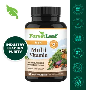 ForestLeaf Daily Vitamin Multivitamin for Men, Multi-Vitamin for Men - Mens Multivitamins & Multiminerals Supplement | All Essential Vitamins Needed for Health, Longevity & Energy | 60 Veg Caps