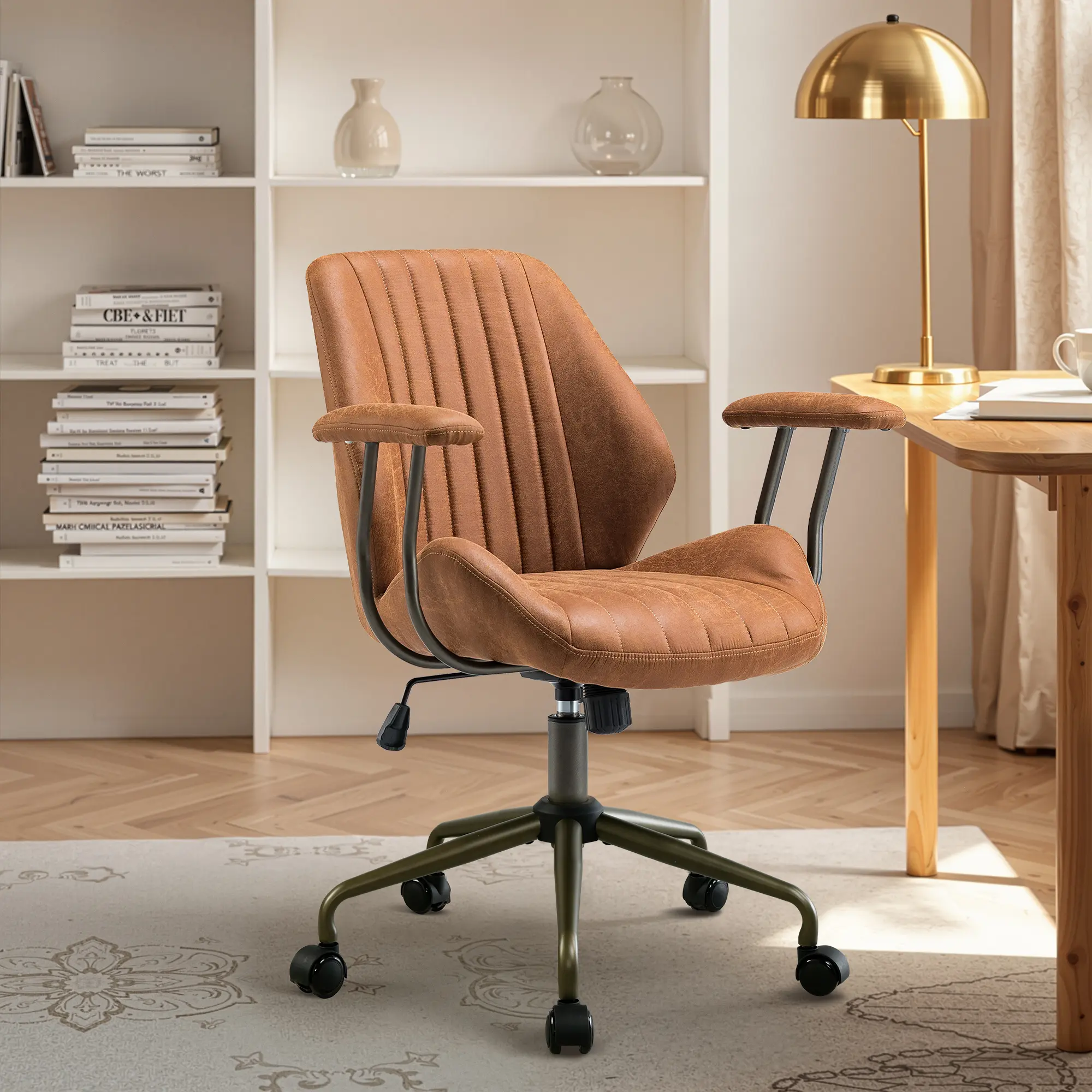 Mid Back Suede Light Brown