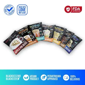 Just Move Protein Sample 7 Pack - Vegan (Plant Based) Organic, Dairy Free, Soy Free, Gluten Free, Keto, Peanut Free, 20g -22g Protein, Low Carb, Non GMO supplements fitness dietary supplement post-workout recovery Edible Flavor Healthy Multi Flavors