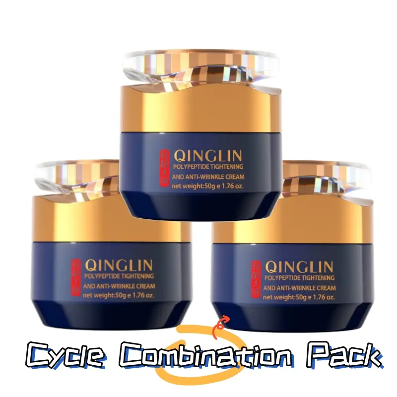 QINGLIN Peptide Firming Face Cream with Retinol & Collagen, Lightweight Anti-Aging Facial Moisturizer to Restore Radiance for Face & Neck, Rejuvenating, Elasticity, Collagen + Retinol, Firm & Elastic, Lightweight Cream