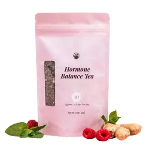 Herbal Tea for Hormone Balance - Natural Menstrual Cycle Support, PCOs tea , Spearmint Flavor, Loose Leaves, 1 Count