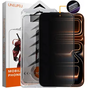 UNEUNPEU Matte Privacy Screen Protector  for iPhone,Samsung : with Easy Installation Tool, Anti Spy Anti Glare Full Coverage Tempered Glass Film, Anti-Fingerprint, Case Friendly Smooth as Silk Protective Shockproof outdoorfun
