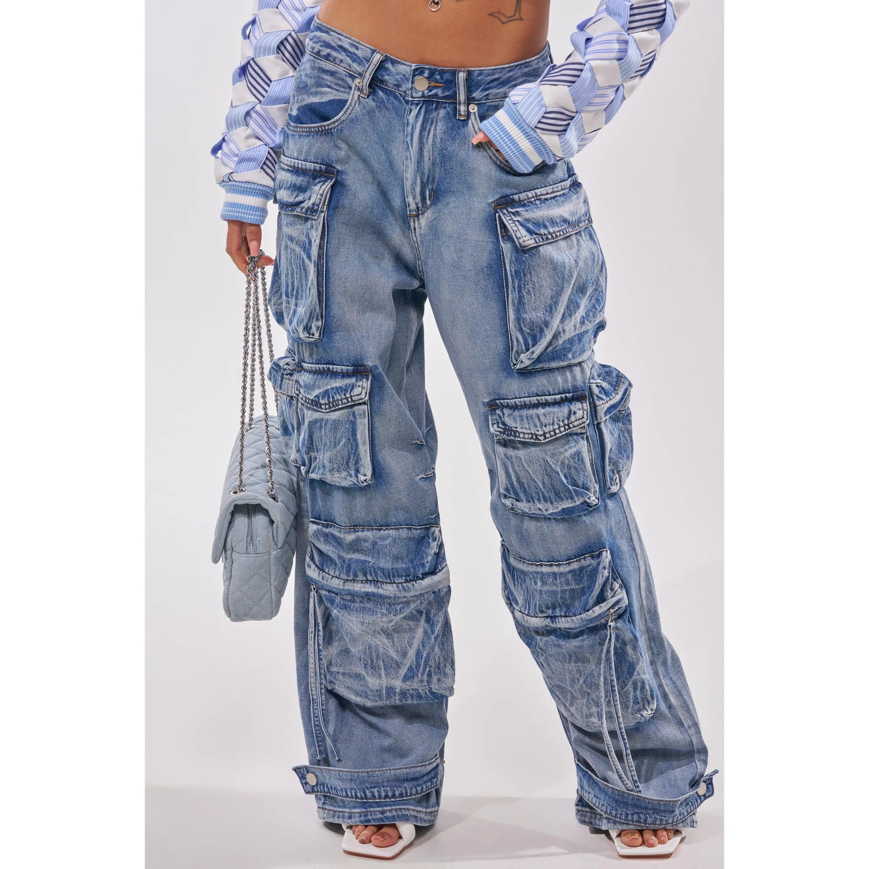 EASY ENOUGH CARGO DENIM