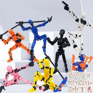 T13 Action Figure Titan 13 Action Figure Dummy Lucky 13 Action Figure 3D Printed Multi-Jointed Movable Nova 13 Action Figure Toy