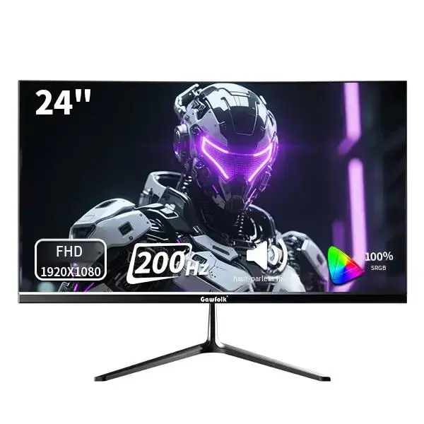 24inch Gaming Monitor, FHD 1080P, 200/300Hz High Refresh, 1ms Response, 99% sRGB Wide Color Gamut, 178° View Angle, FreeSync, Frameless Bezel, HDMI & DisplayPort, 75x75 VESA Mount, Black, for Gaming & Daily Use,back to school,back to school haul