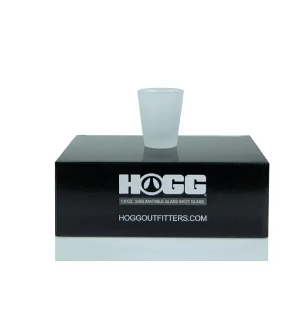 1.5 oz Sublimatable Customizable Matte Glass Shot Glass --12 Pack