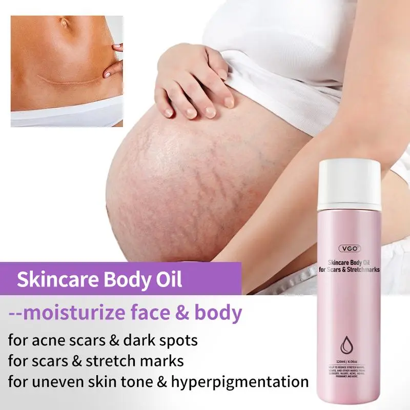 VGO 50ml Skincare Body Oil Vitamin A / E Serum for Scars Skin, Face & Full Body,50ml / 120ml Body Care Comfort Cosmetic skin oil body  oil
