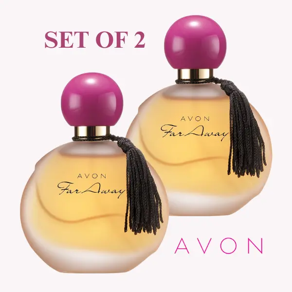 Avon Far Away Eau de Parfume 1.7 fl. oz  (2 Pack) Floral Natural Fragrance, Floral Fusion Fragrance Floral Oriental Eau de Parfum Spray